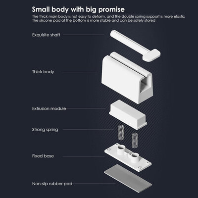 Toothpaste Roller LTR02 White