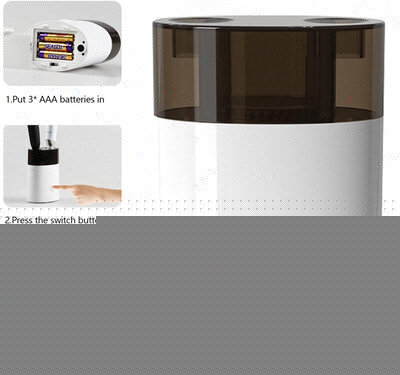 Ultraviolet brush sanitizer