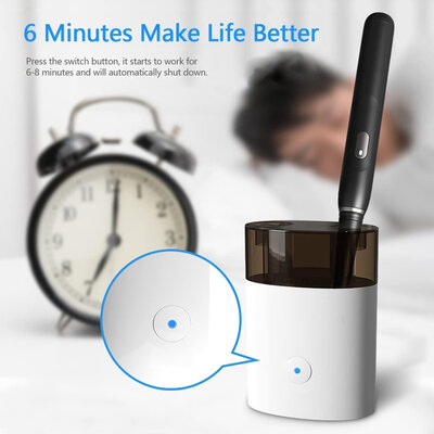 Ultraviolet brush sanitizer